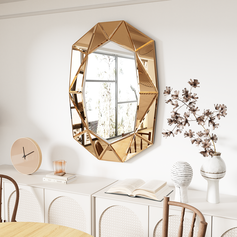 3D Exquisite Beveled Wall Mirror Art Mirror
