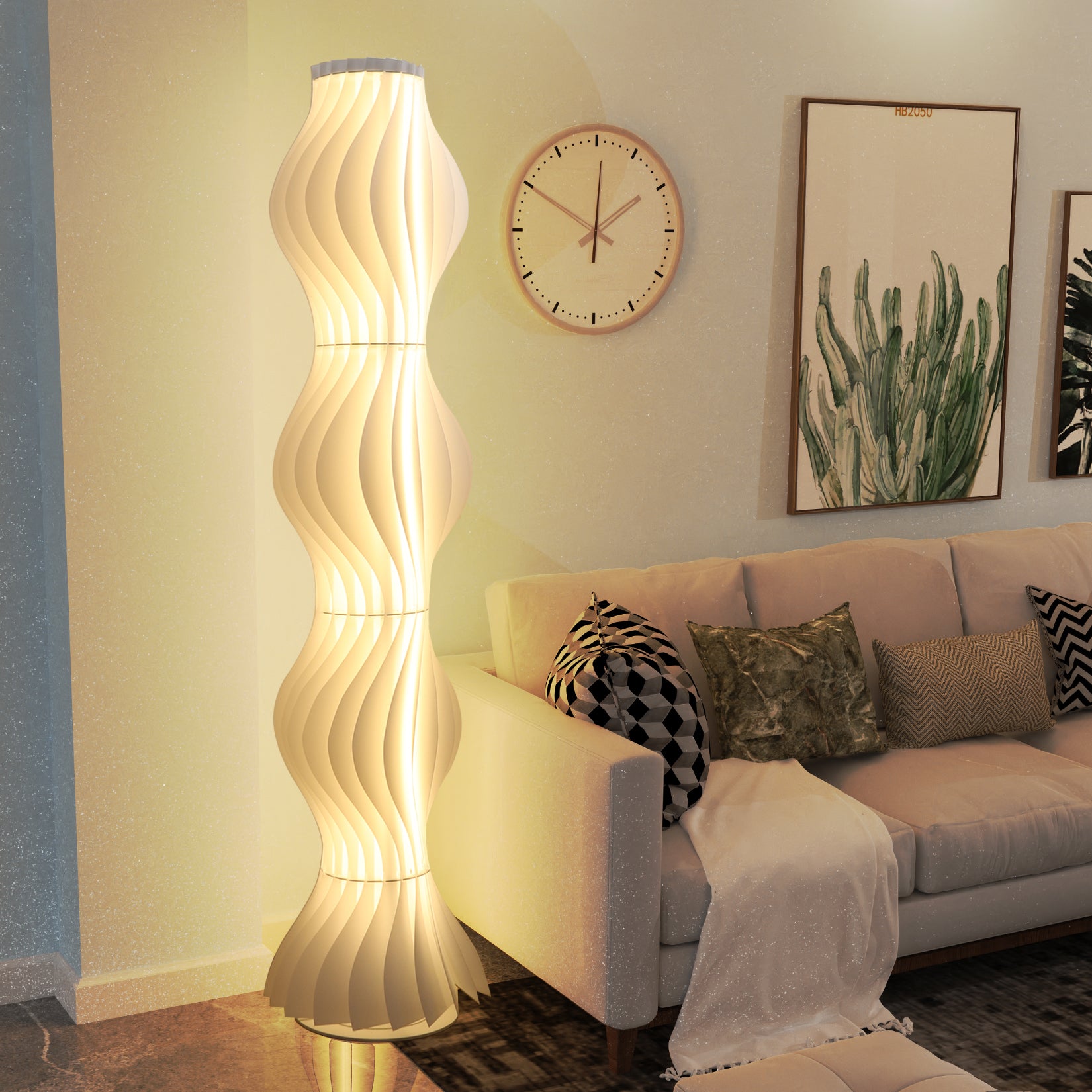 Art Tall Standing Floor Lamp Living Room Ambient Lights for Home