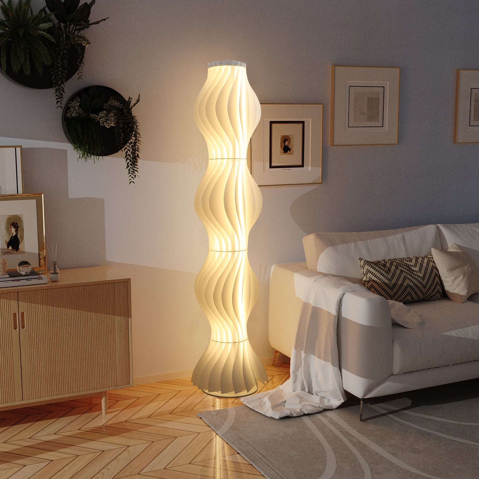 Art Tall Standing Floor Lamp Living Room Ambient Lights for Home