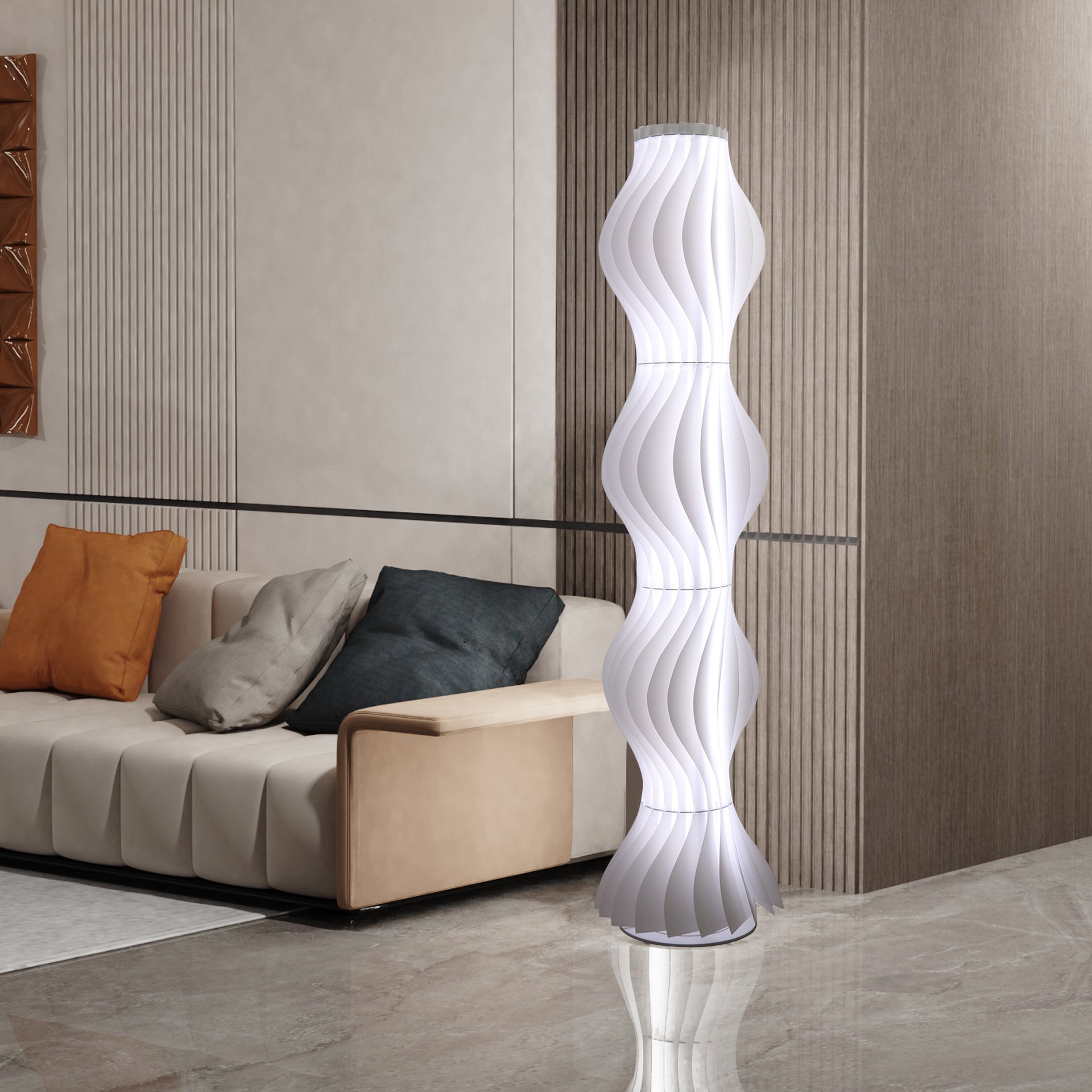 Art Tall Standing Floor Lamp Living Room Ambient Lights for Home