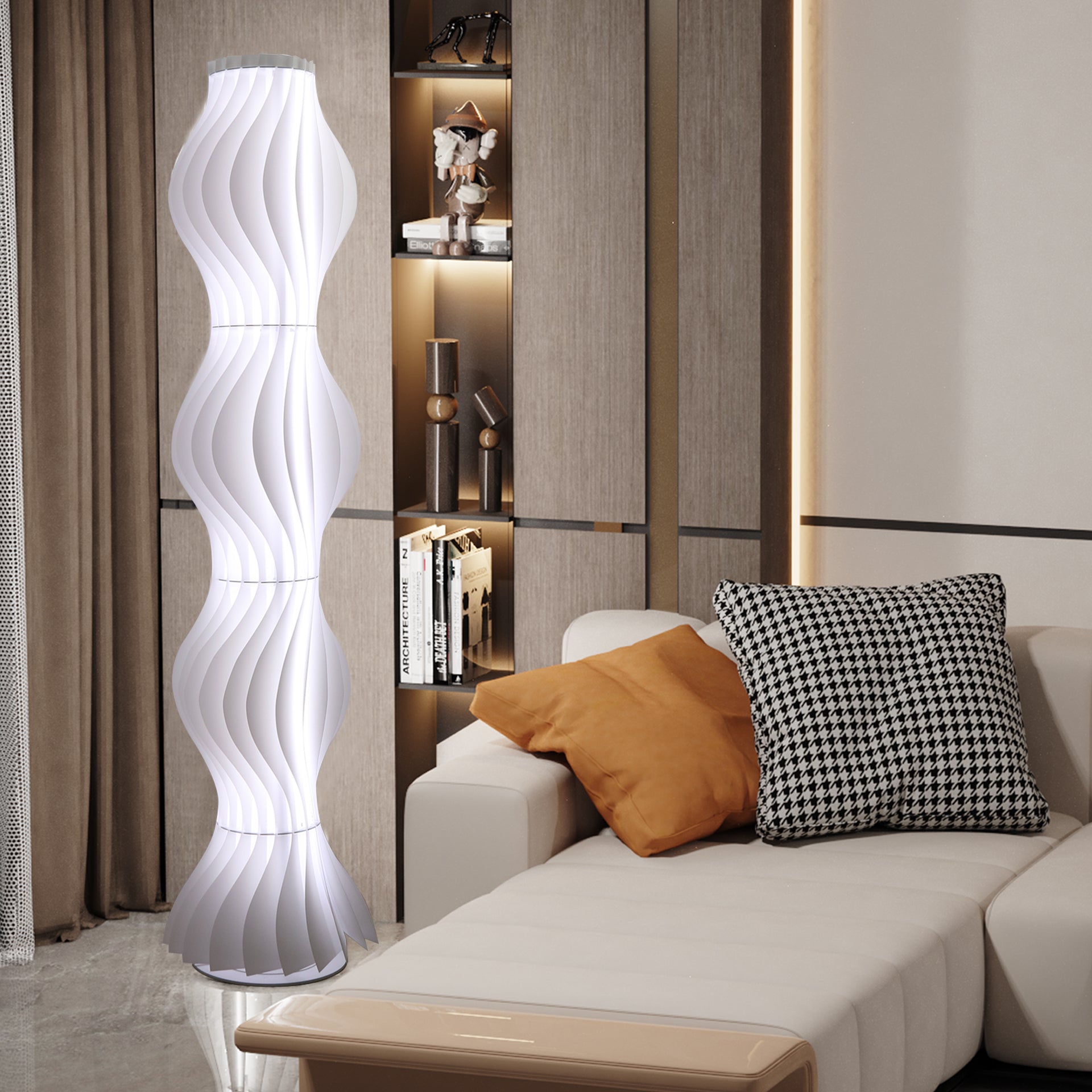 Art Tall Standing Floor Lamp Living Room Ambient Lights for Home