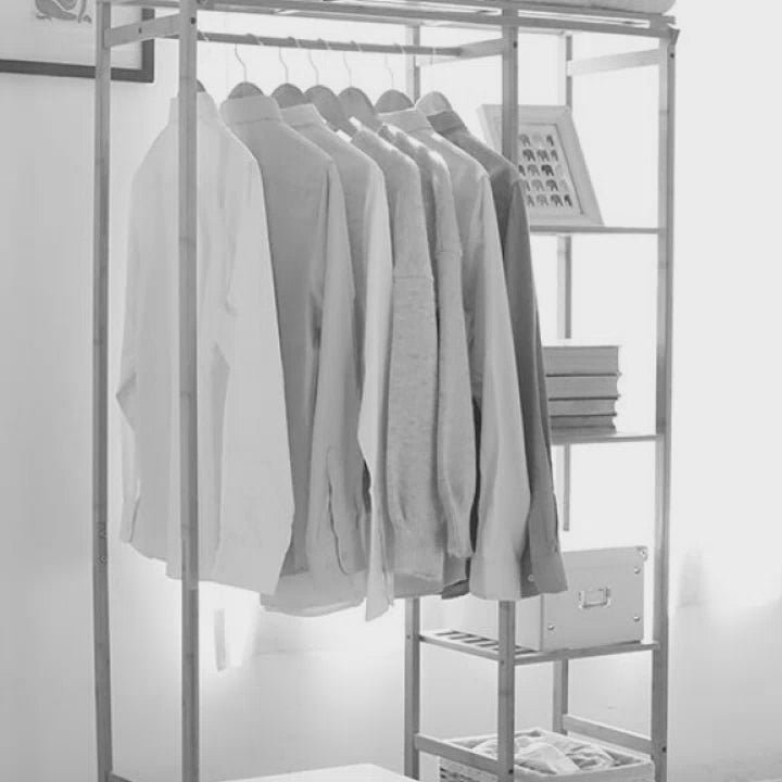 Bamboo clothes rack discount ikea