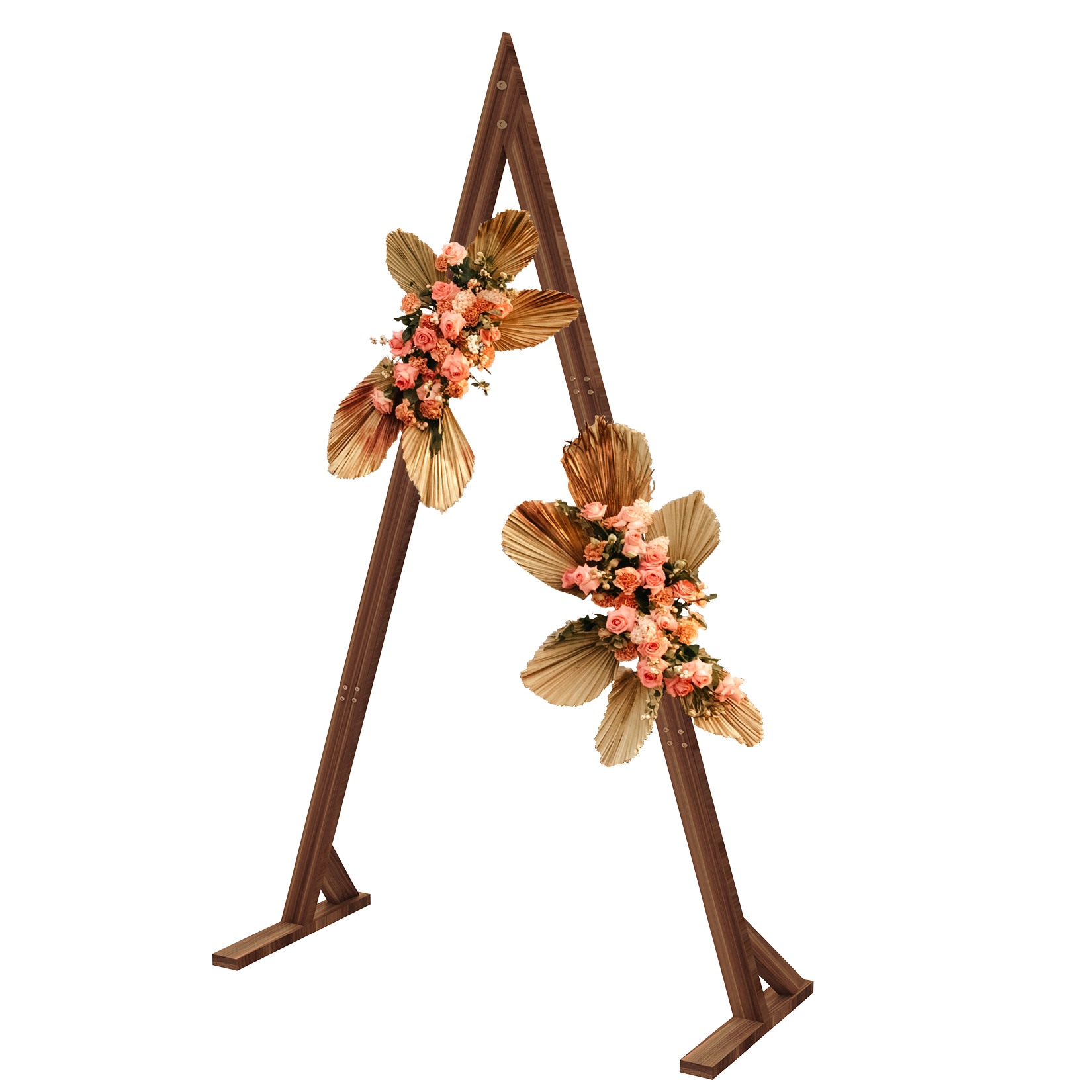 Wooden Wedding Arch Stand Triangle Base