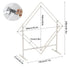 White Geometric Wedding Ceremony Backdrop Stand