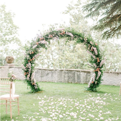 Round Circle Wedding Stand Metal Single Hoop