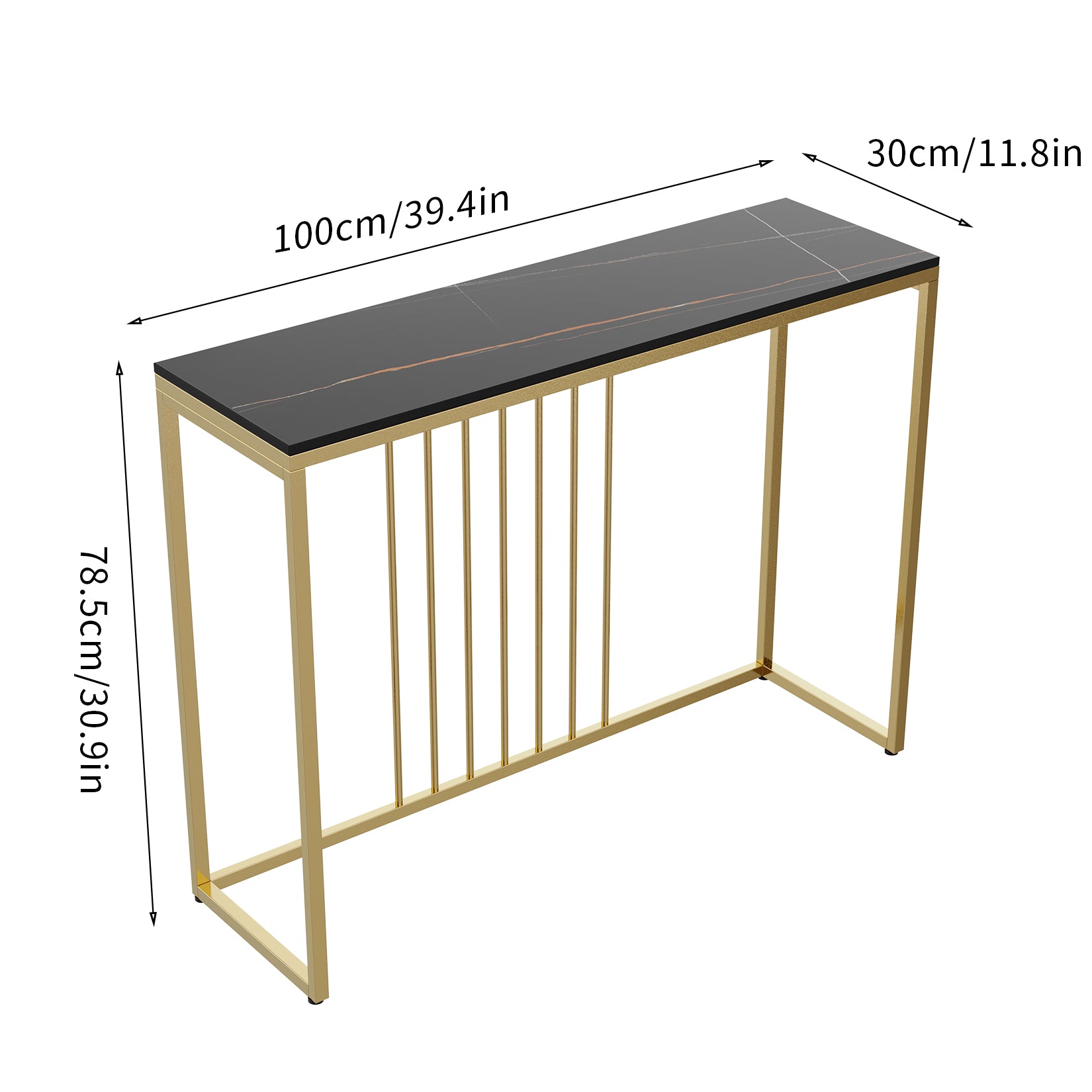 Modern Long Console Table Sofa Table for Hallway Foyer