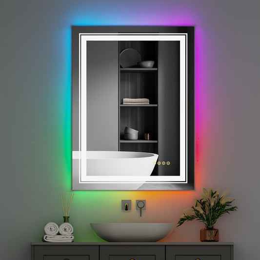 RGB Led Bathroom Makeup Mirror