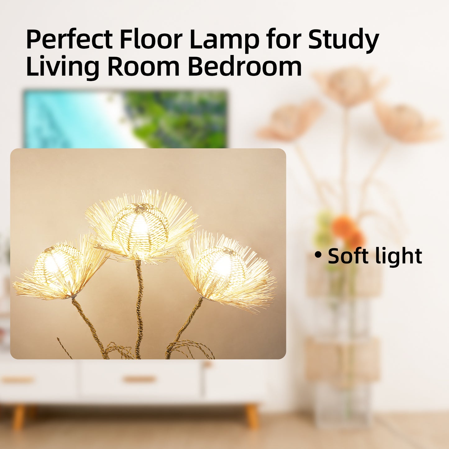 Pastoral Led Floor Lamp Accent Lights