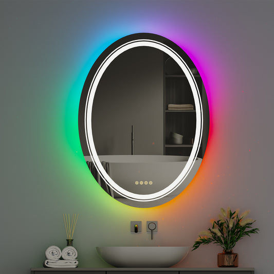 Oval RGB Bathroom Mirror