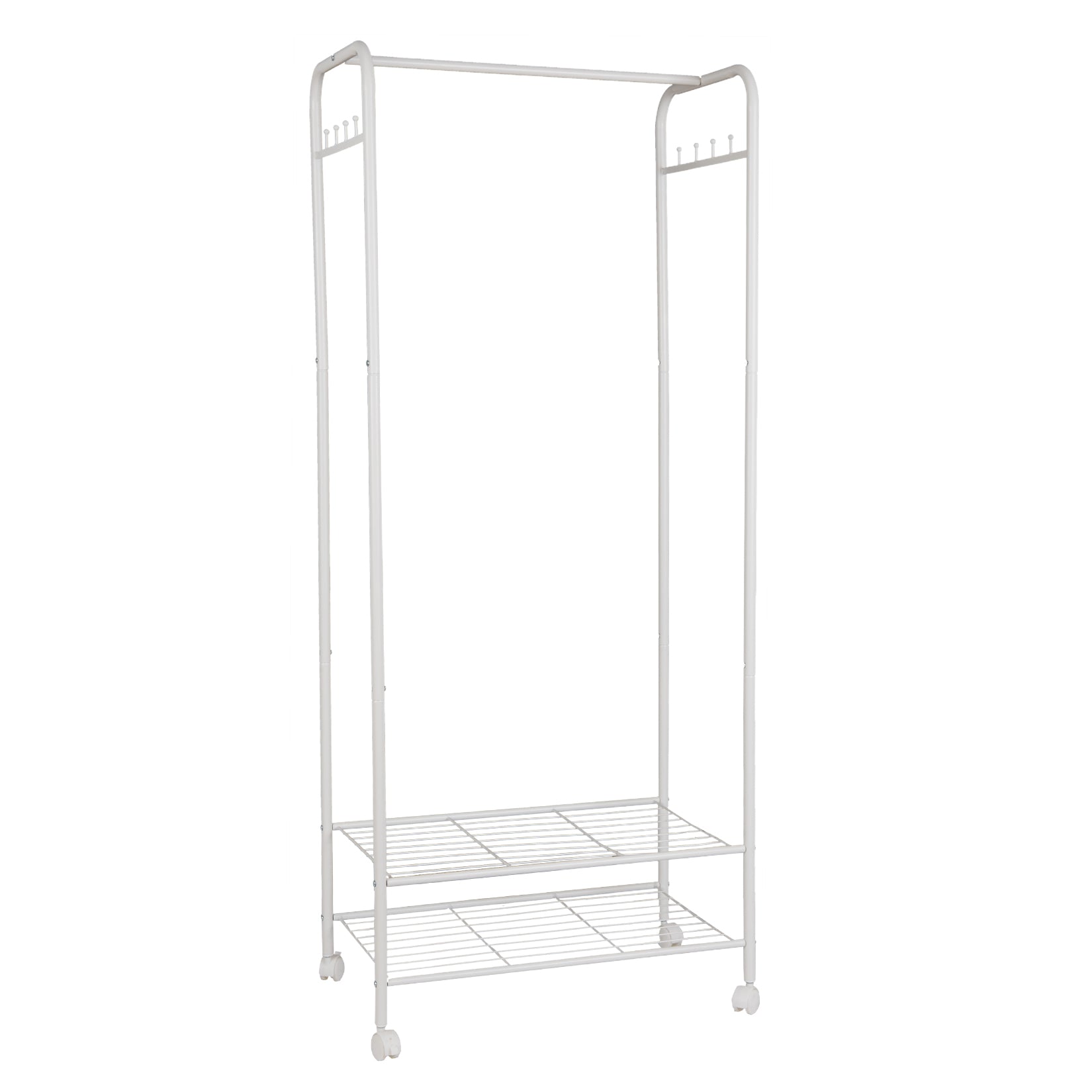 Metal Clothes Rack on Wheels