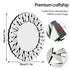 Round Wall Mounted Sunburst Silver Glass Mirror