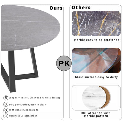 Round Sintered Stone Coffee Tables Set