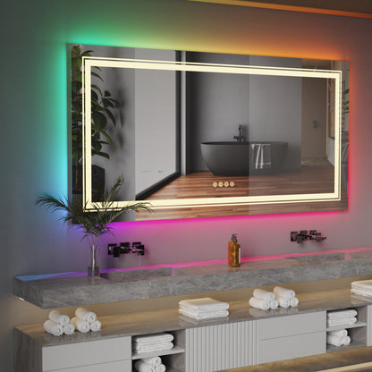 Cool RGB Large Bathroom Mirror 1200x600mm