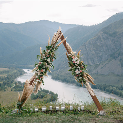 Wooden Wedding Arch Stand Triangle Base