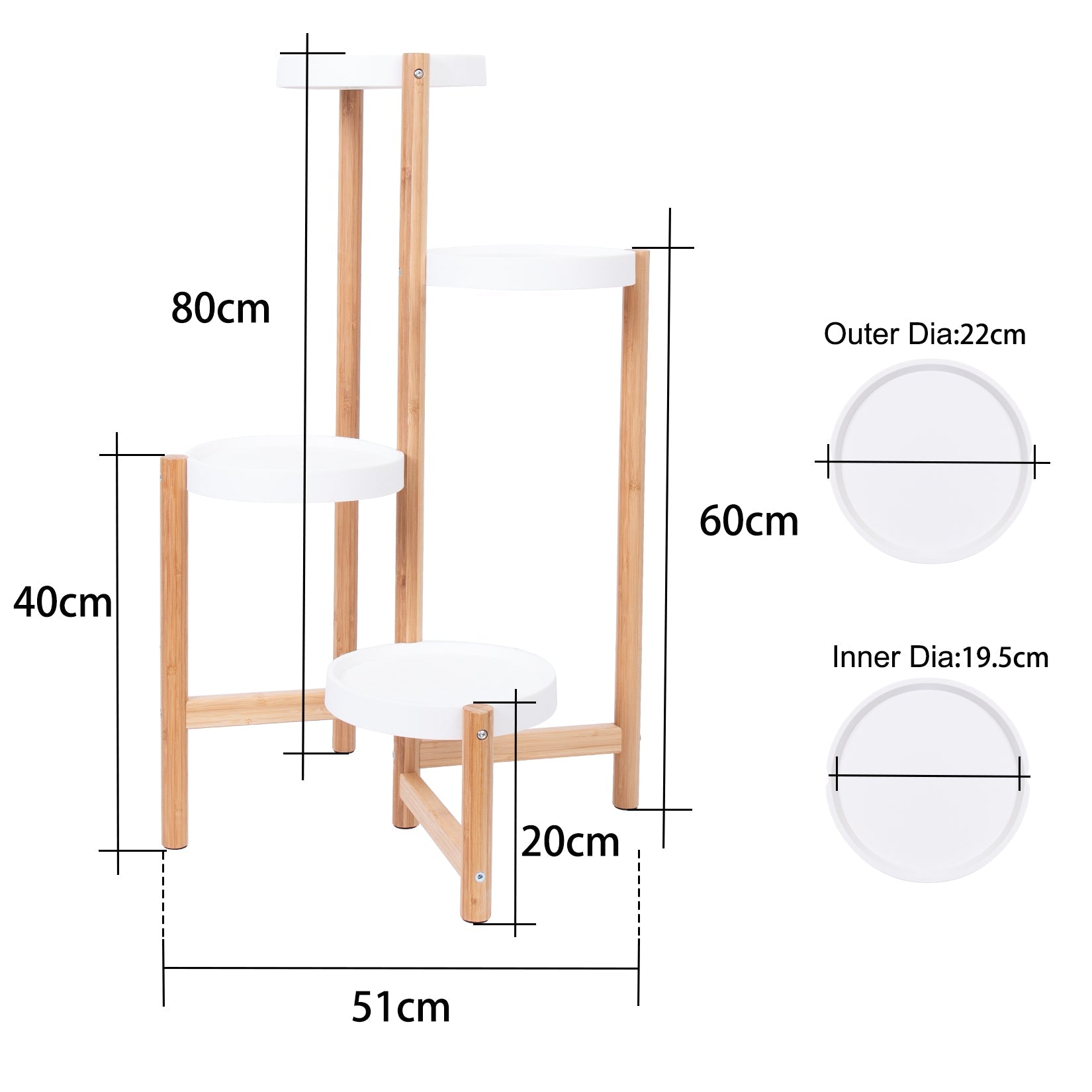 4 Tiers Cute Plants Stand Holder