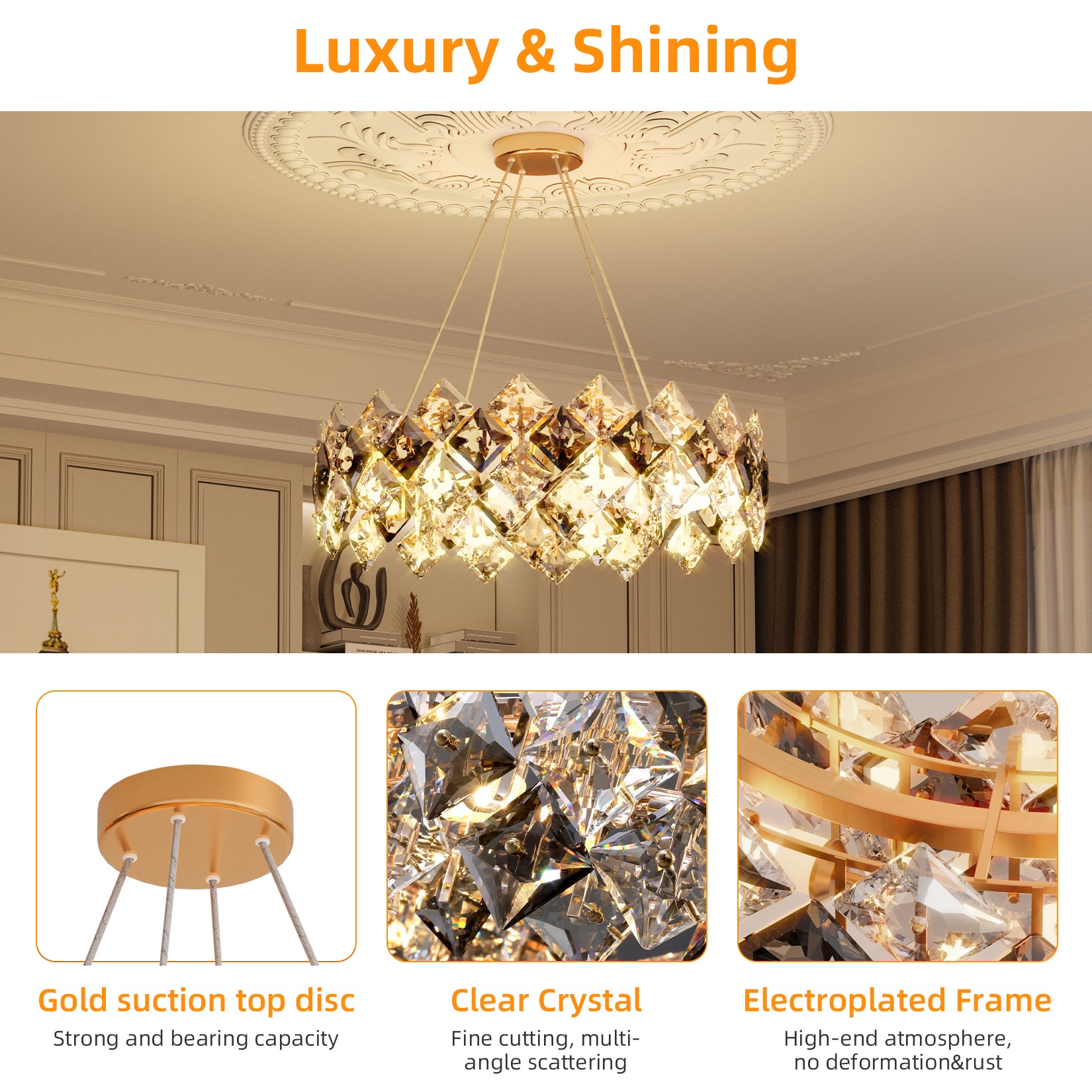 Sparkle Chandelier Lamp Ceiling Lights Fixtures