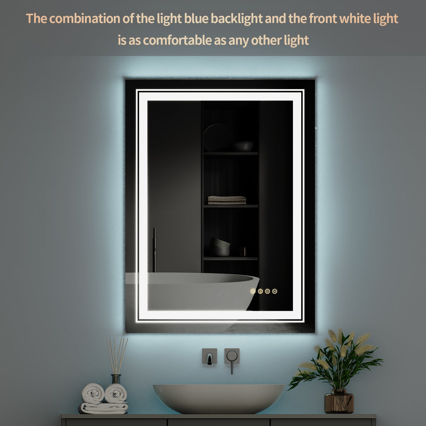 RGB Led Bathroom Makeup Mirror