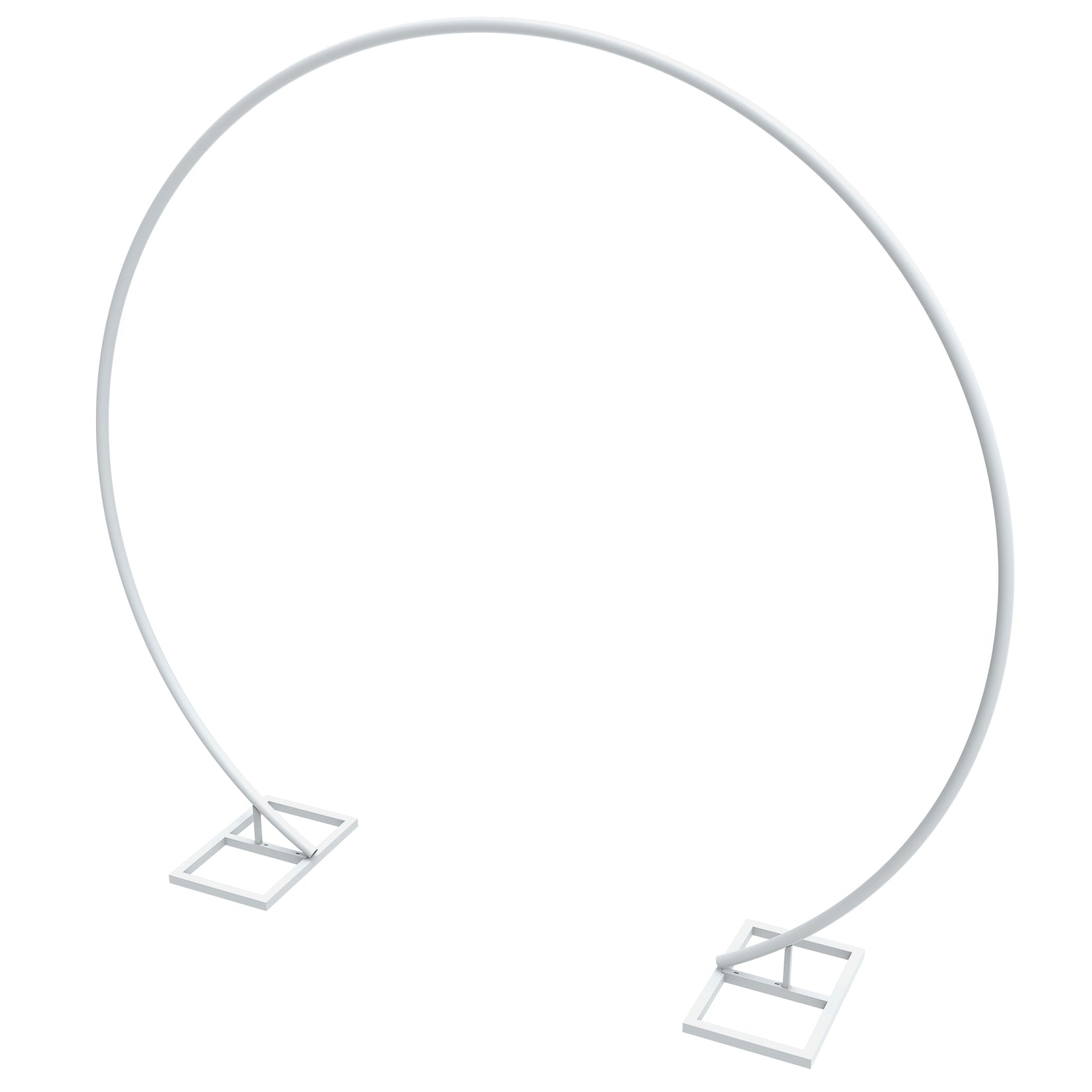 Round Circle Wedding Stand Metal Single Hoop