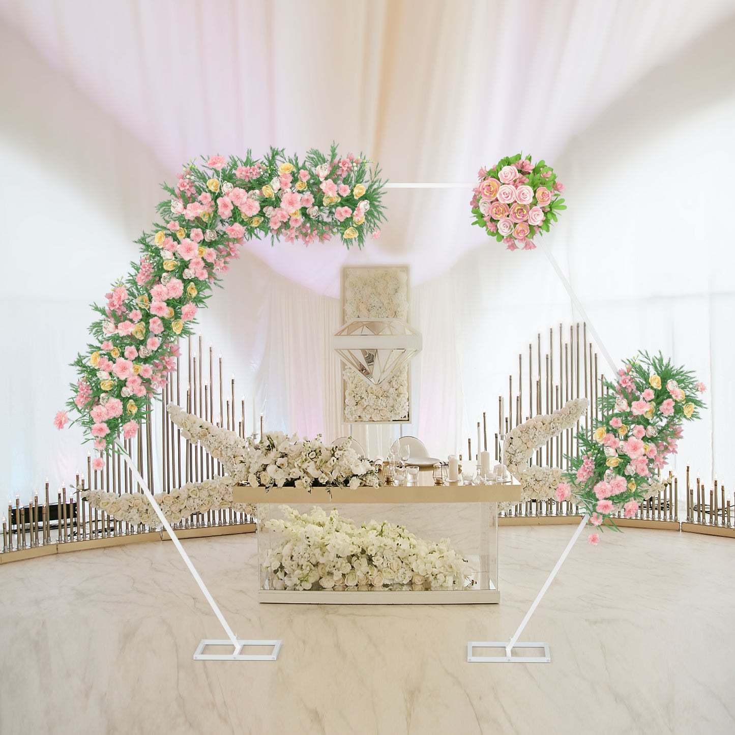 Metal Wedding Archway Backdrop Stand