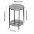 Round Glass Top Sofa Side Table