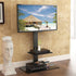 Swivel Tall Corner Floor TV Stand 32-65in w/ Media Storage