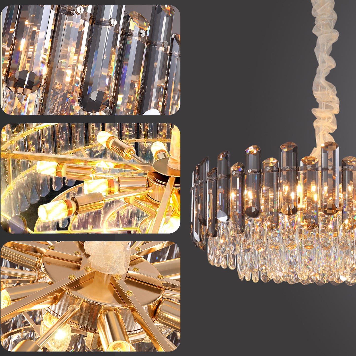 Shining Crystal Chandelier Ceiling Lamp