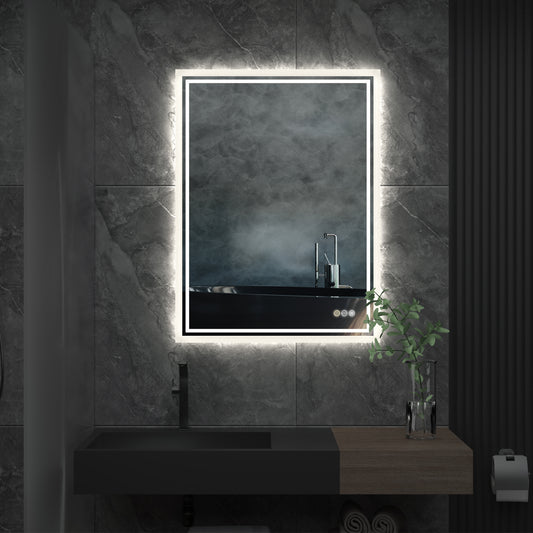 Wall Mounted Led Backlit Bathroom Mirror