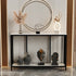 Modern Console Foyer Table w/ Metal Black Frame