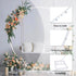 Round Circle Wedding Stand Metal Single Hoop