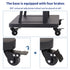 Heavy TV Floor Stand TV Cart Stand on Wheels for 32"-80"