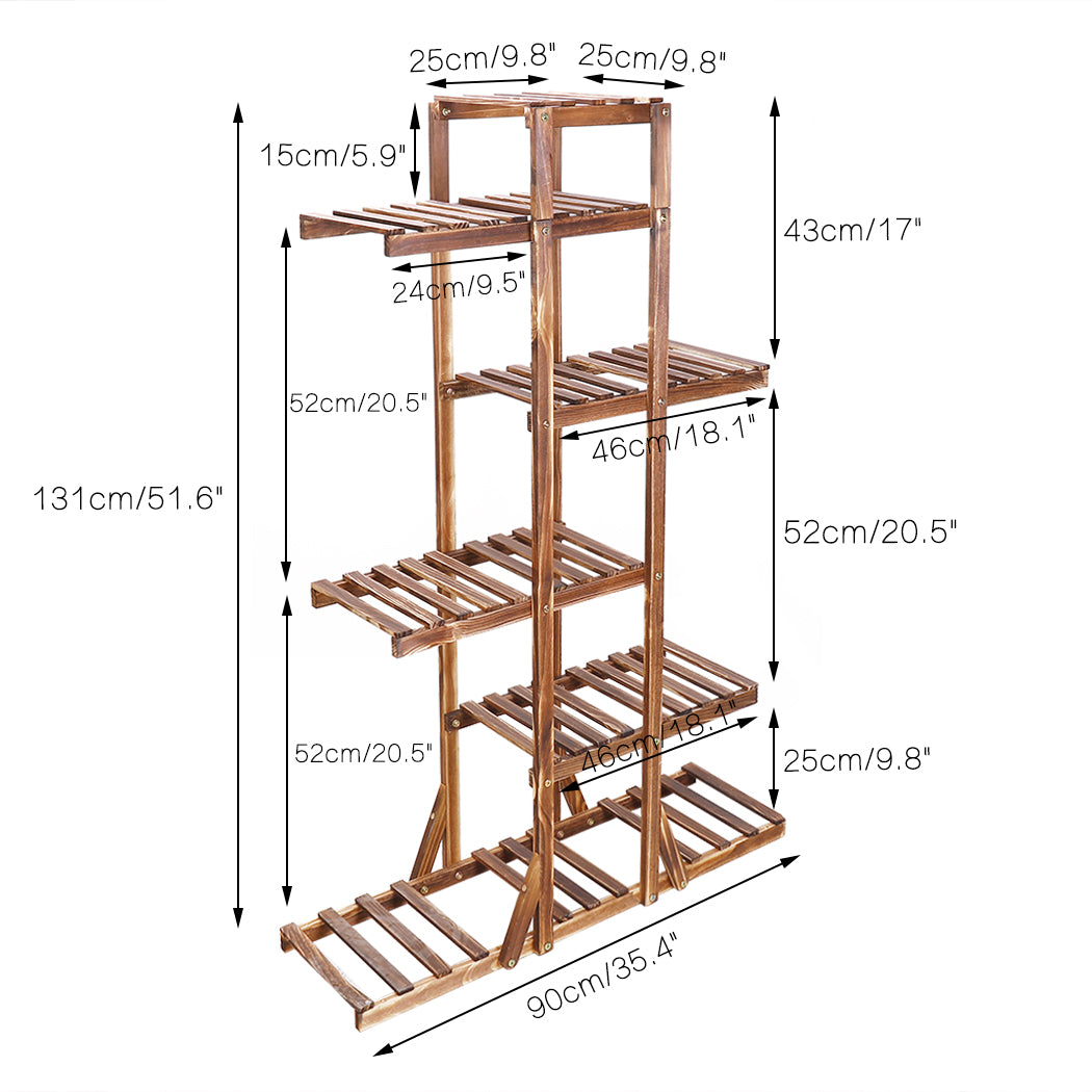 Wooden Plant Stand Holder