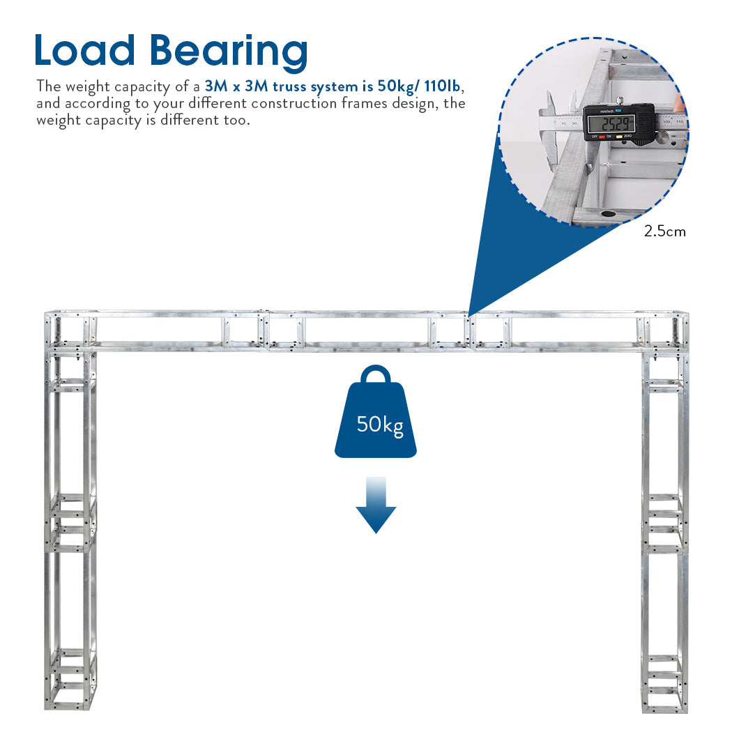 Aluminum Black Square Truss for Displays | Stage Truss Aluminum Black Square Truss for Displays | Stage Truss