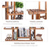 Carbonized Wooden Flower Rack Display Stand