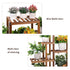 Carbonized Wooden Flower Rack Display Stand