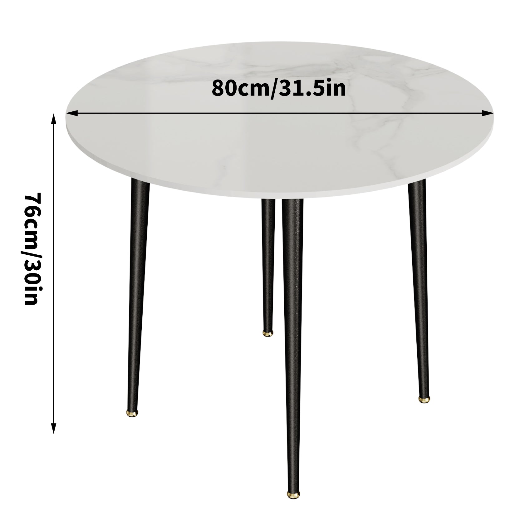 Round Kitchen Sintered Stone Dining Table